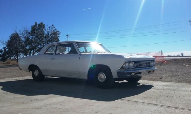 1966 white Chevrolet Chevelle Coupe