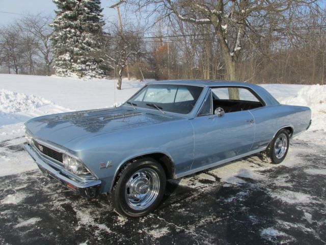 1966 Mist Blue Chevrolet Chevelle Coupe