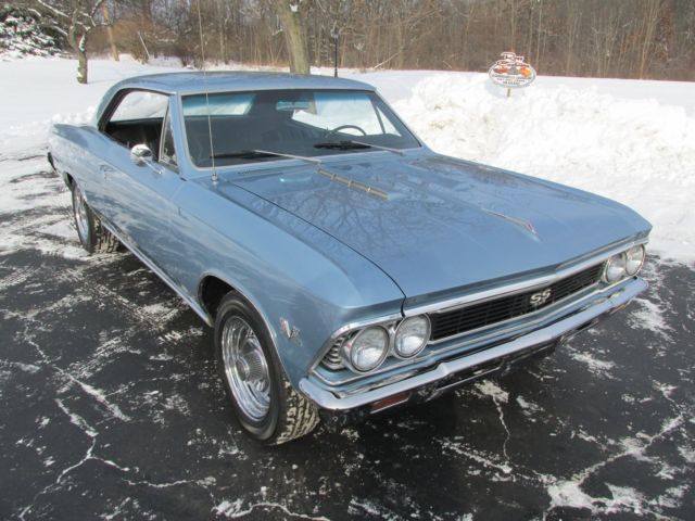 1966 Mist Blue Chevrolet Chevelle Coupe