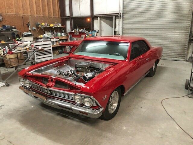 1966 Red Chevrolet Chevelle Coupe