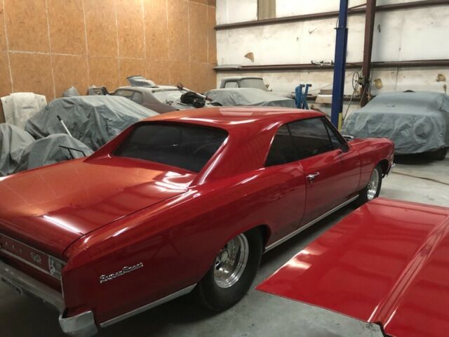 1966 Red Chevrolet Chevelle Coupe