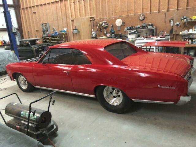 1966 Red Chevrolet Chevelle Coupe