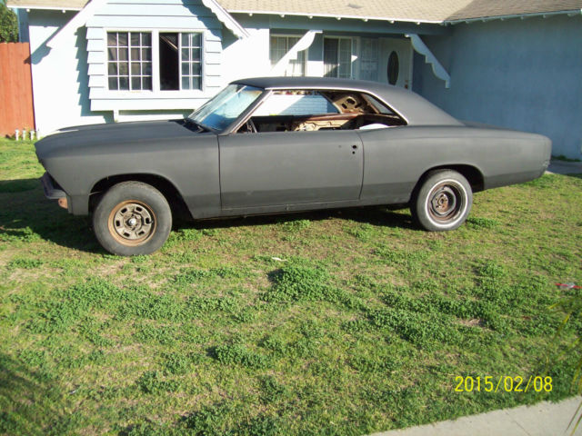 1966 Black Chevrolet Chevelle 2 door