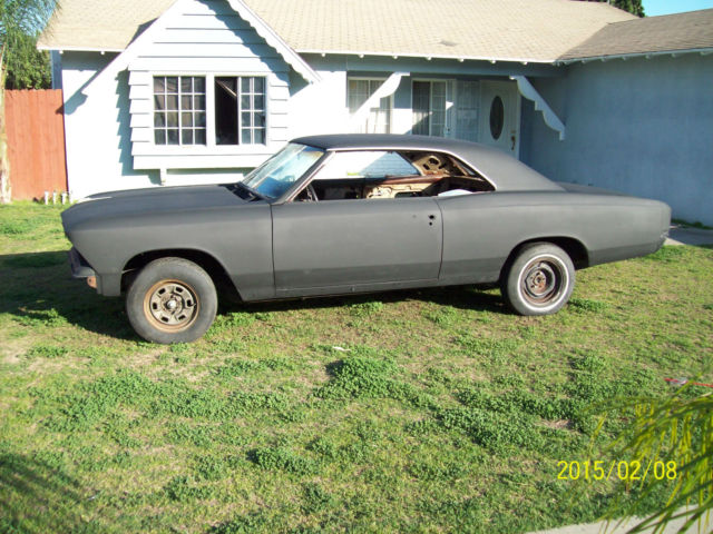 1966 Black Chevrolet Chevelle 2 door