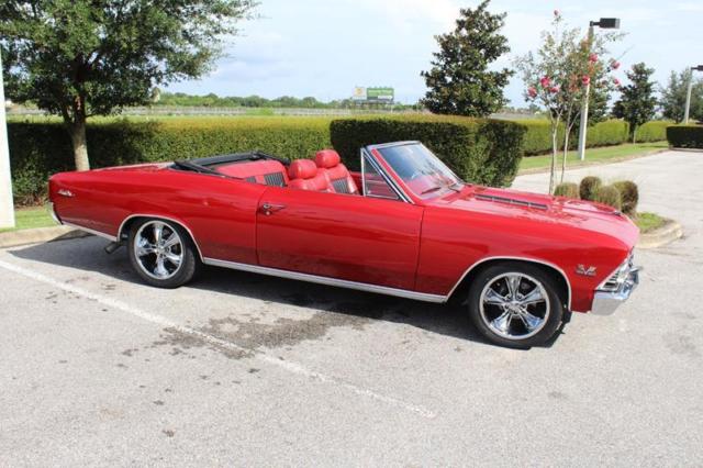 1966 Red Chevrolet Chevelle Coupe