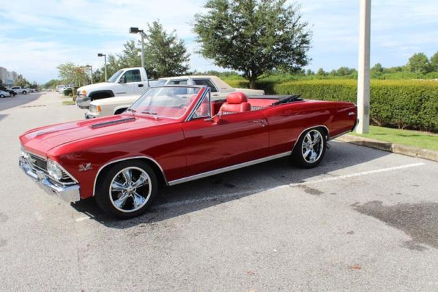 1966 Red Chevrolet Chevelle Coupe