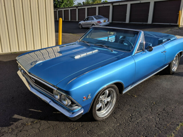1966 Marina Blue Chevrolet Chevelle Convertible