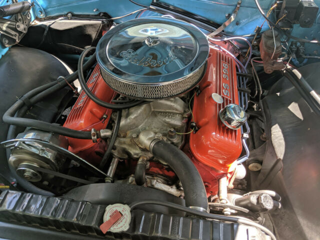 1966 Marina Blue Chevrolet Chevelle Convertible