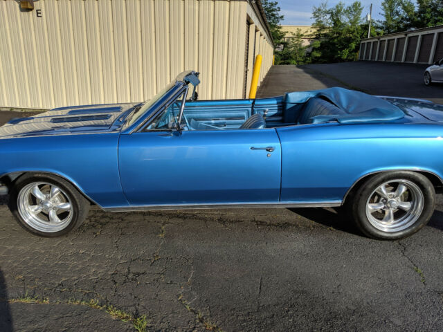 1966 Marina Blue Chevrolet Chevelle Convertible