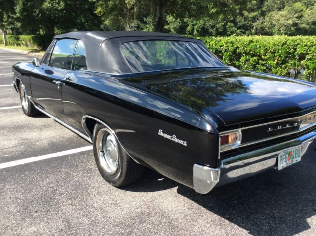 1966 Black Chevrolet Chevelle Convertible