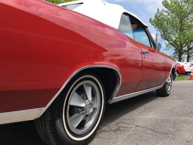 1966 Red Chevrolet Chevelle Convertible