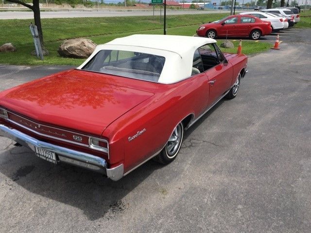 1966 Red Chevrolet Chevelle Convertible