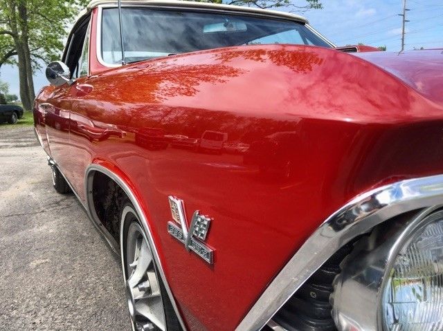 1966 Red Chevrolet Chevelle Convertible