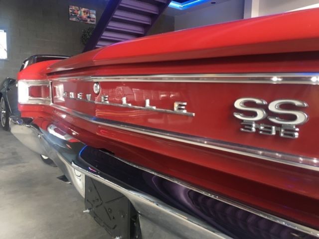 1966 Red Chevrolet Chevelle Convertible