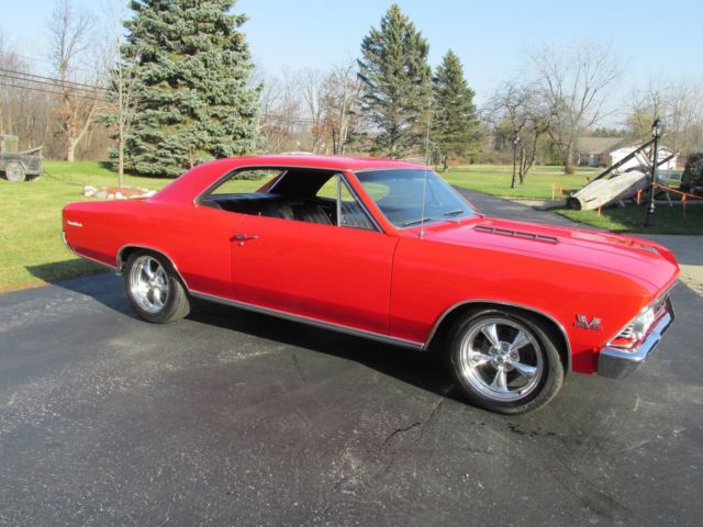 1966 Red Chevrolet Chevelle Coupe
