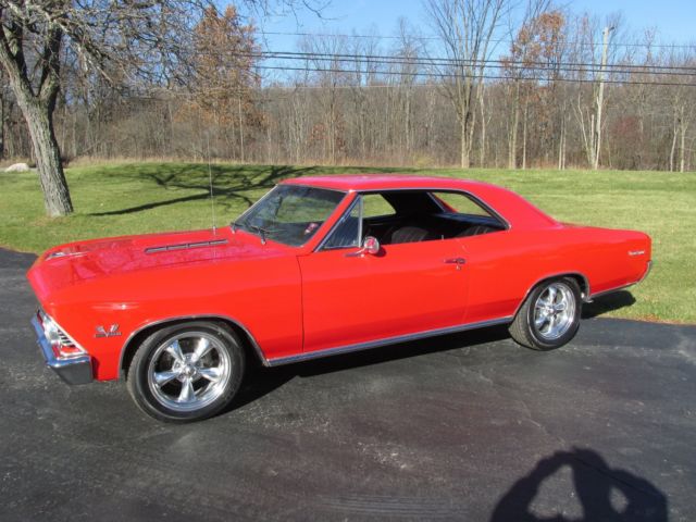 1966 Red Chevrolet Chevelle Coupe