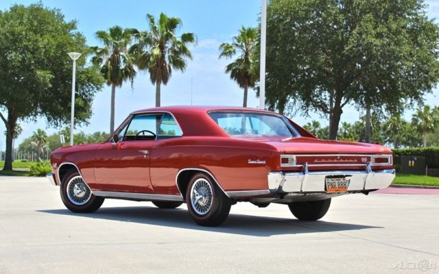 1966 Red Chevrolet Chevelle Coupe