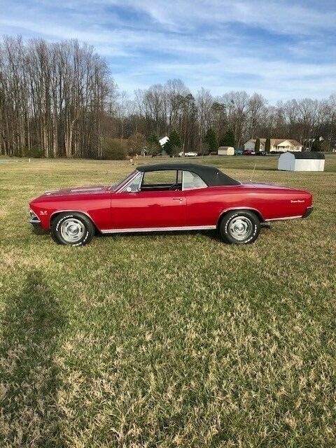 1966 Red Chevrolet Chevelle Convertible