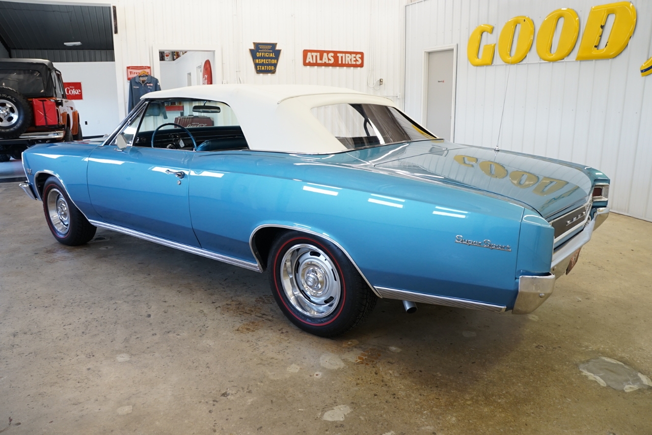 1966 Blue Chevrolet Chevelle Convertible