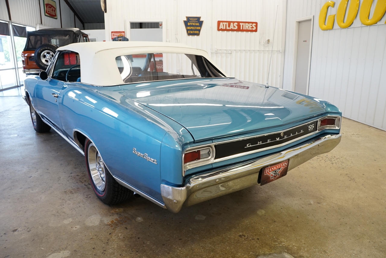 1966 Blue Chevrolet Chevelle Convertible