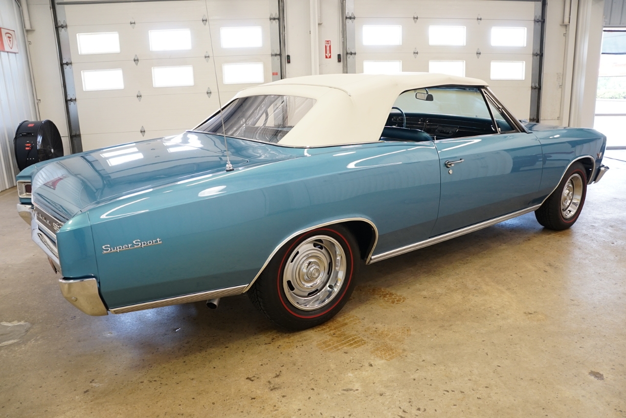 1966 Blue Chevrolet Chevelle Convertible