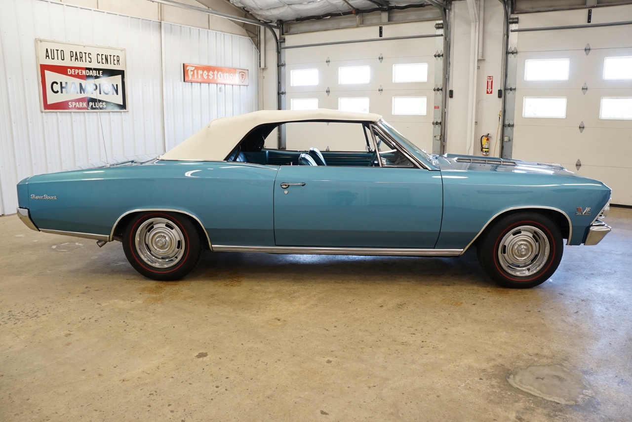 1966 Blue Chevrolet Chevelle Convertible