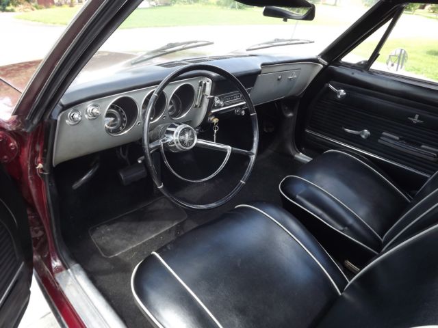 1965 Burgundy Chevrolet Corvair Coupe