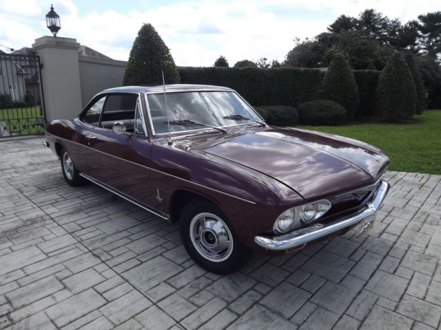 1965 Burgundy Chevrolet Corvair Coupe