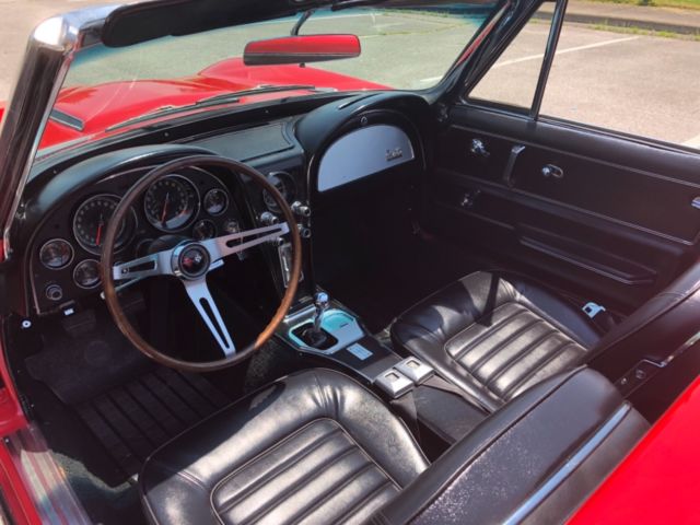 1966 Red Chevrolet Corvette Convertible