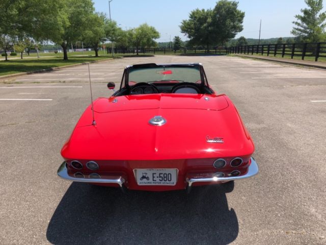 1966 Red Chevrolet Corvette Convertible