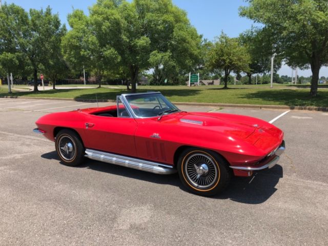 1966 Red Chevrolet Corvette Convertible