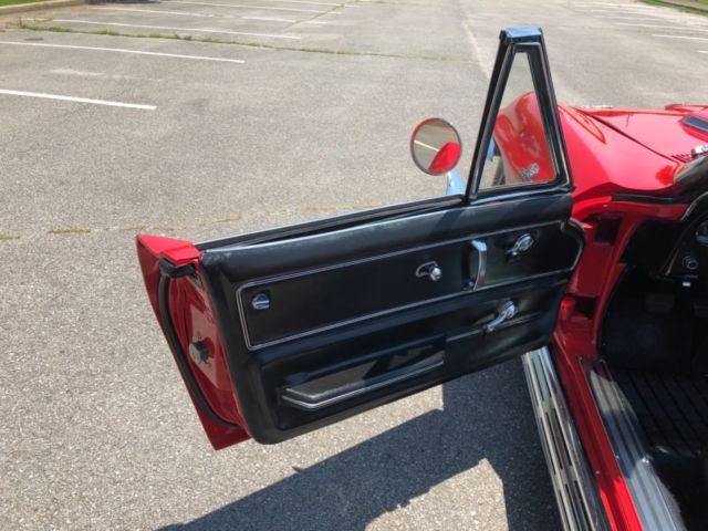 1966 Red Chevrolet Corvette Convertible