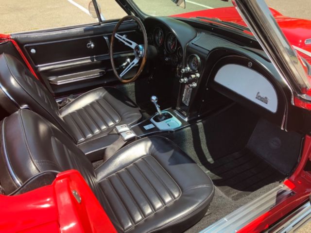 1966 Red Chevrolet Corvette Convertible