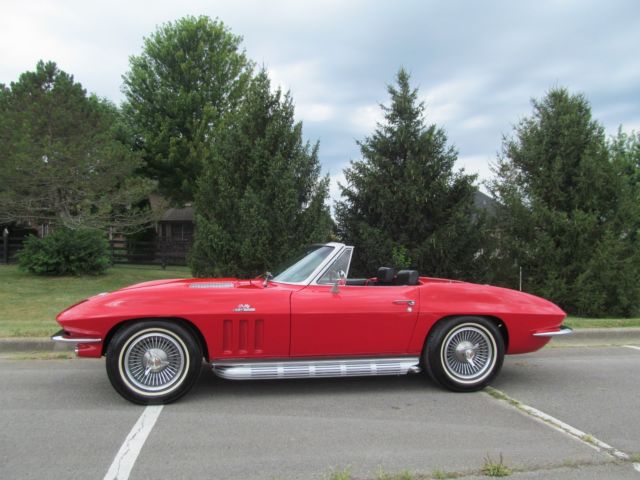 1966 RALLEY RED Chevrolet Corvette Convertible