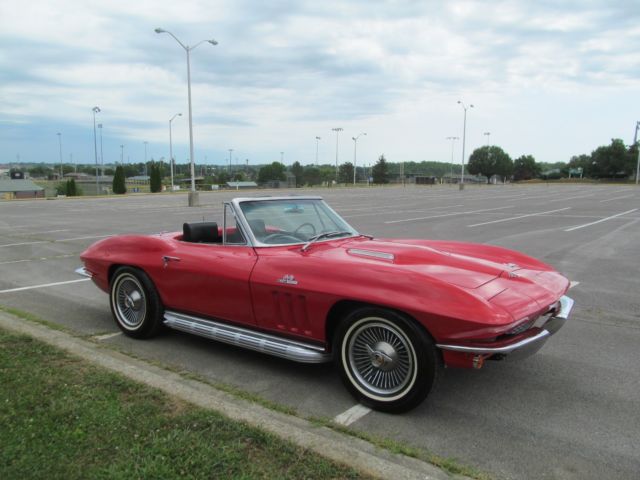 1966 RALLEY RED Chevrolet Corvette Convertible