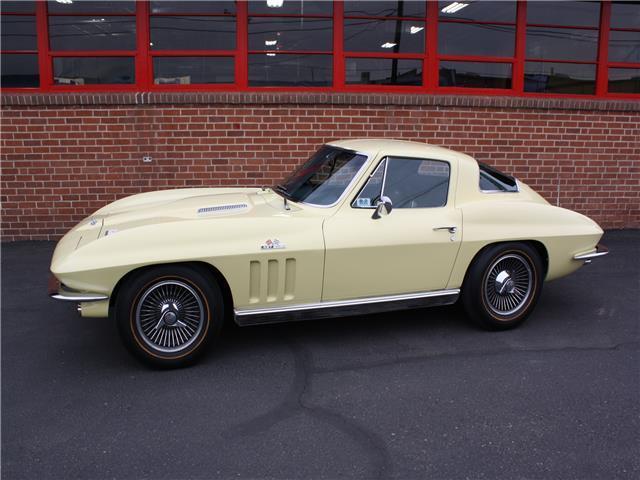 1966 Yellow Chevrolet Corvette --