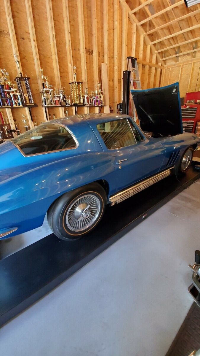 1966 Blue Chevrolet Corvette