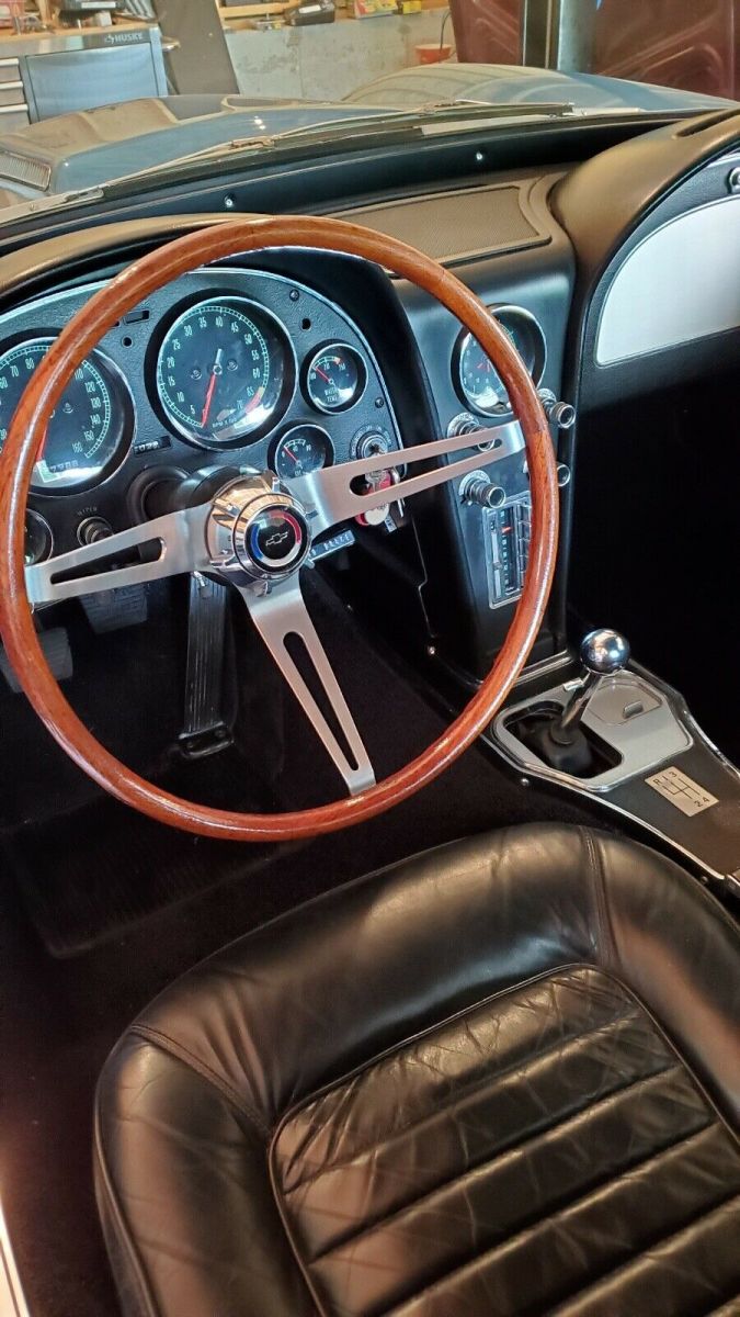 1966 Blue Chevrolet Corvette