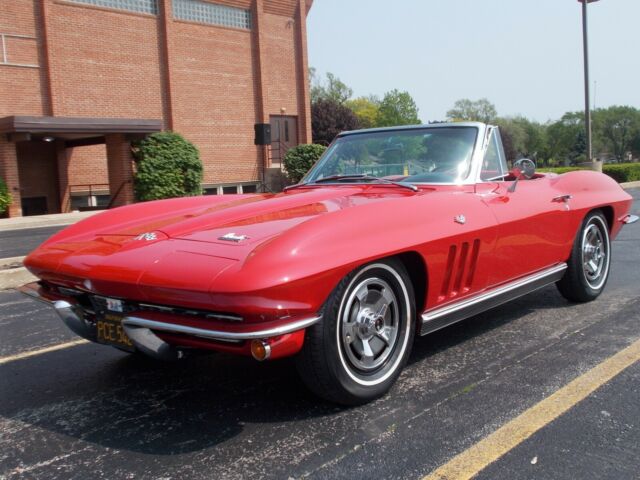 1966 Red Chevrolet Corvette Convertible
