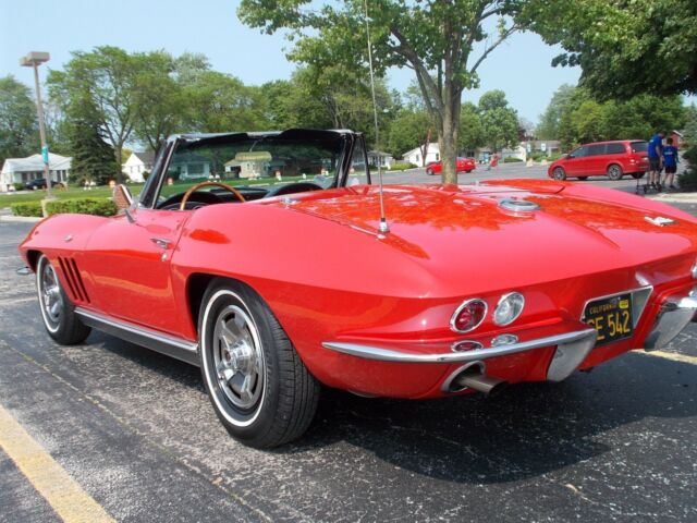 1966 Red Chevrolet Corvette Convertible