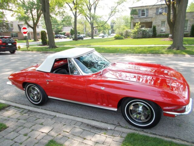 1966 Red Chevrolet Corvette Convertible