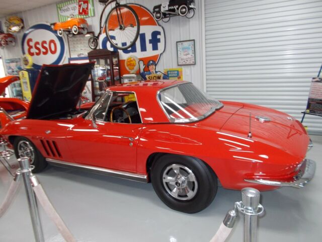 1966 Red Chevrolet Corvette Convertible