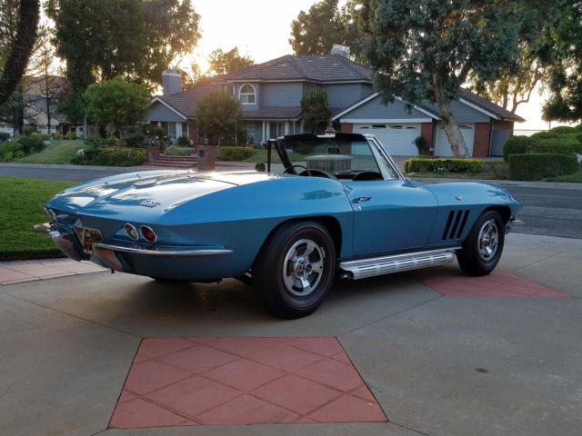 1966 Blue Chevrolet Corvette Convertible