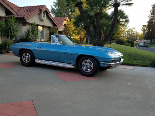 1966 Blue Chevrolet Corvette Convertible