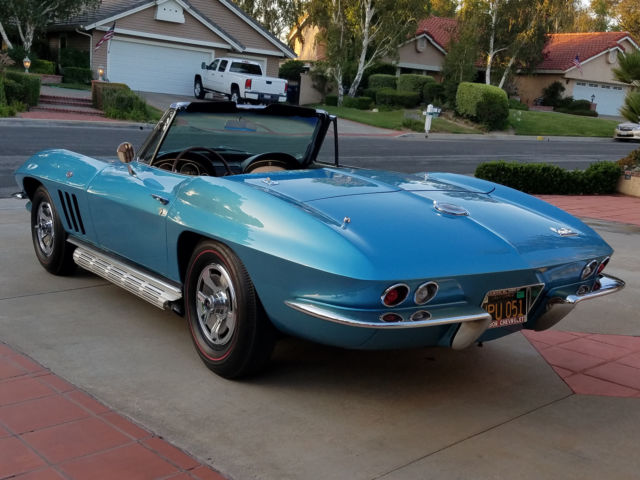 1966 Blue Chevrolet Corvette Convertible