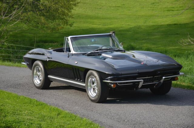 1966 Black Chevrolet Corvette Convertible