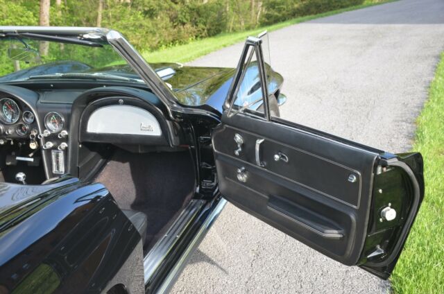1966 Black Chevrolet Corvette Convertible