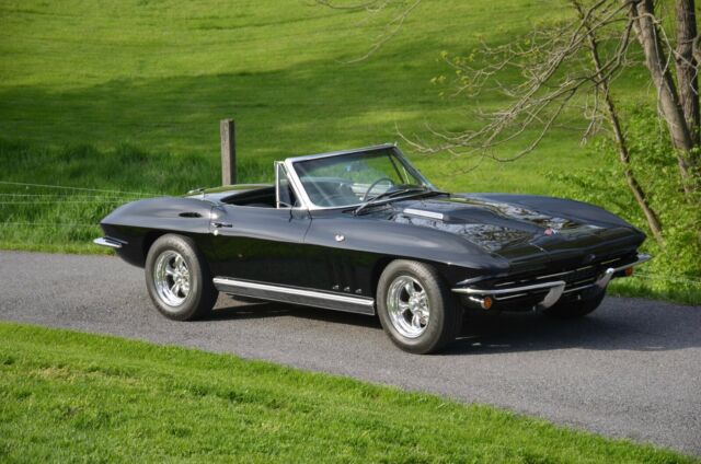 1966 Black Chevrolet Corvette Convertible