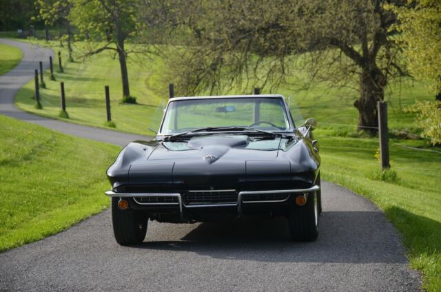 1966 Black Chevrolet Corvette Convertible