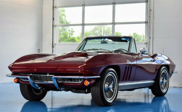 1966 Burgundy Chevrolet Corvette Convertible